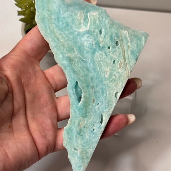 Beautiful Blue Hemimorphite Slice/Slab - Picture 7 of 10